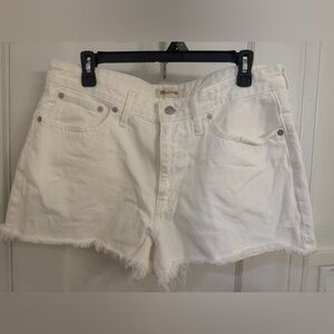 Madewell Women's Cream Jean Shorts